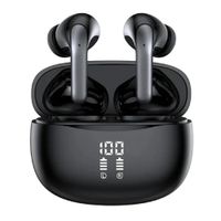 Audífonos gamer Miccell BH32 TWS, Bluetooth 5.4, in ear, cancelación activa de ruido ANC, hasta 6 horas, negro